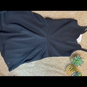 Black Zofi scalloped dress